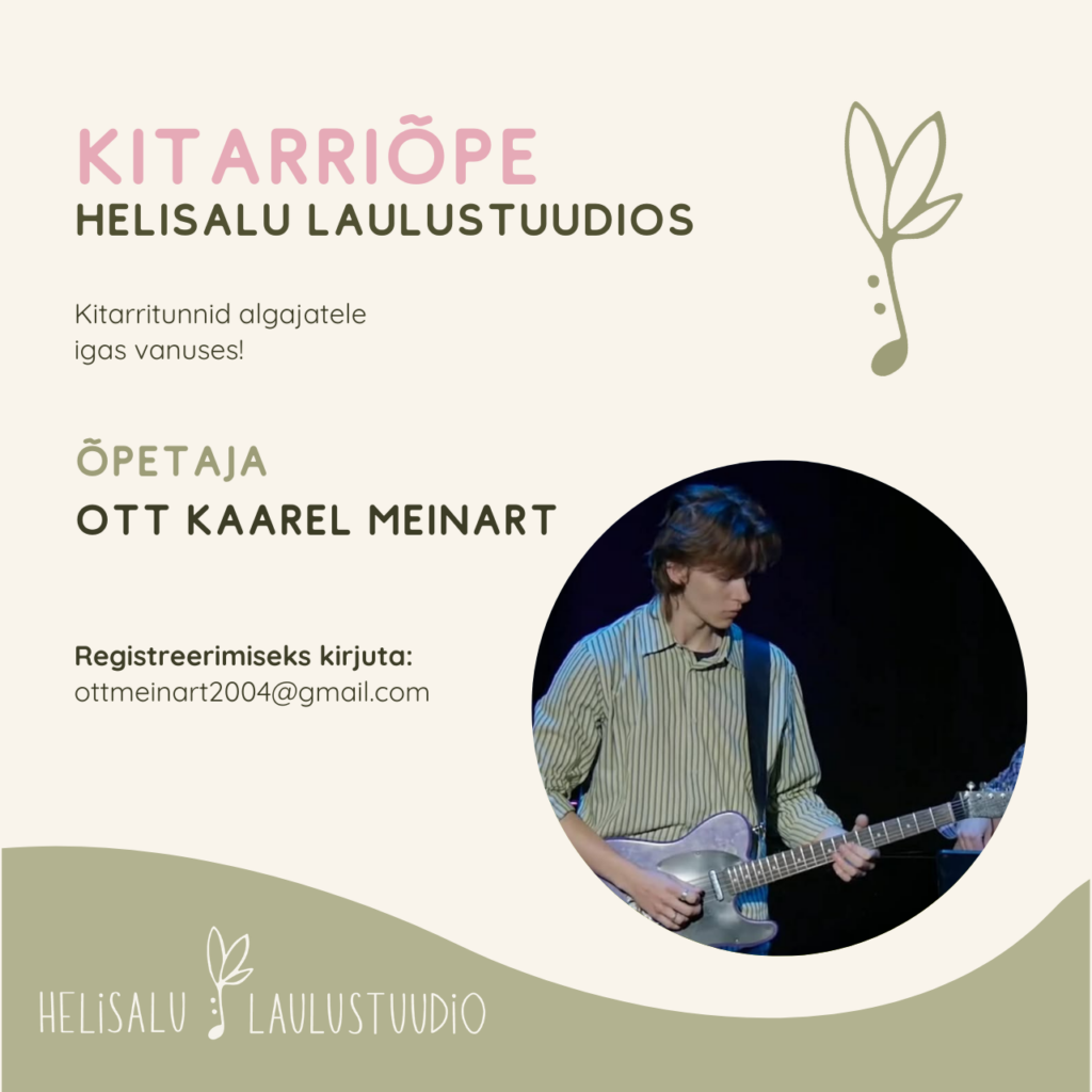 Kitarritunnid Viljandis